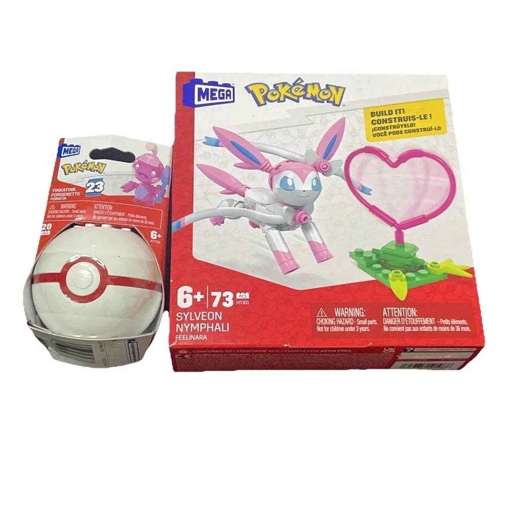 MEGA Pokémon Sylveon Nymphali Feelinara Pokemon Build It + Tinkatink
